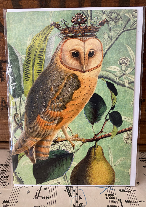 Card - The Owl And The Pear