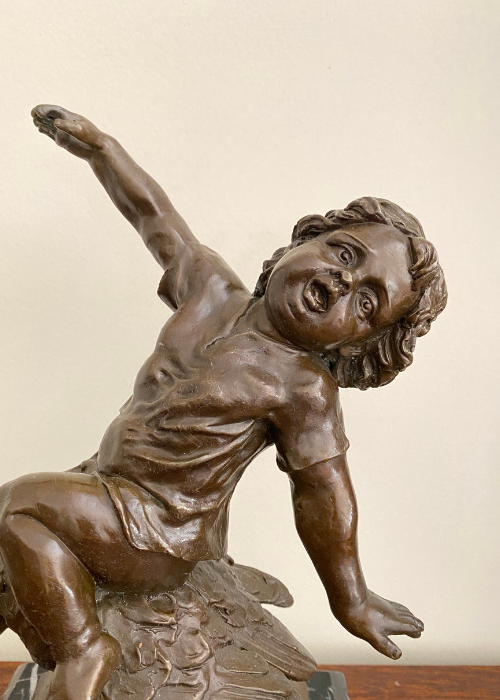 Bronze - Child On Goose