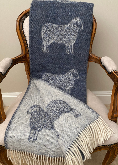 Throw - Sheep Denim Blue