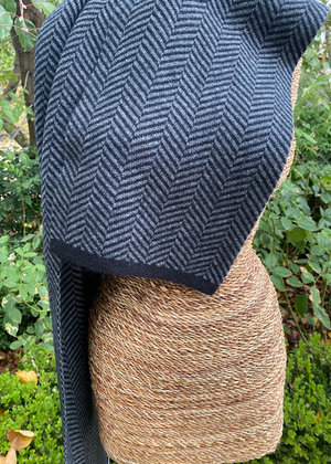 Scarf Possum Merino Parquet Black
