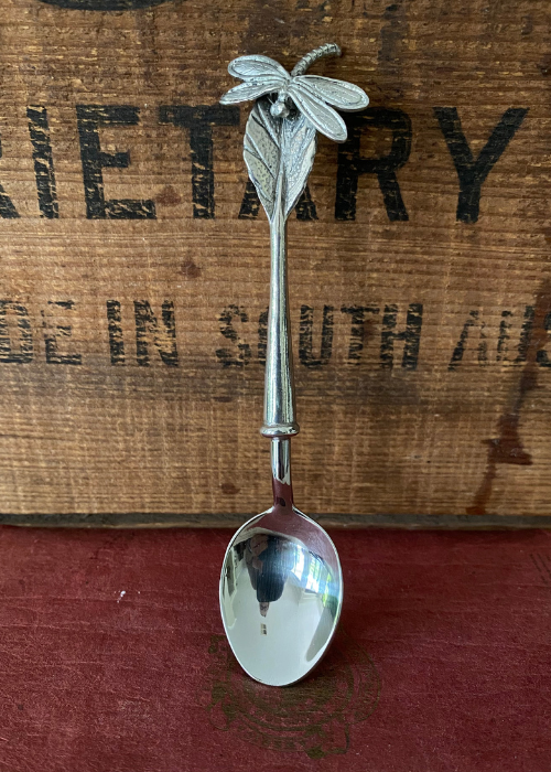 Teaspoon - Dragonfly - Pewter And Stainless Steel