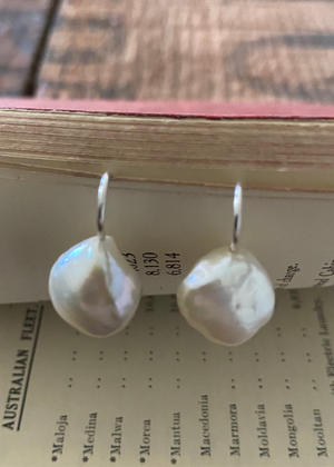 Pearl Earrings - Baroque Fixed Hook