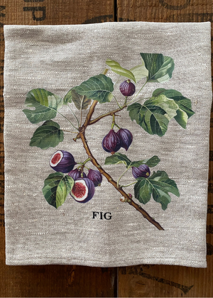 Tea Towel - 100% Linen Fig