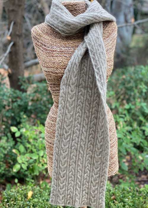 Scarf - Cable Oyster