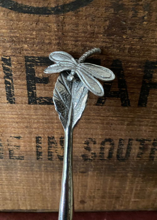 Teaspoon - Dragonfly - Pewter And Stainless Steel