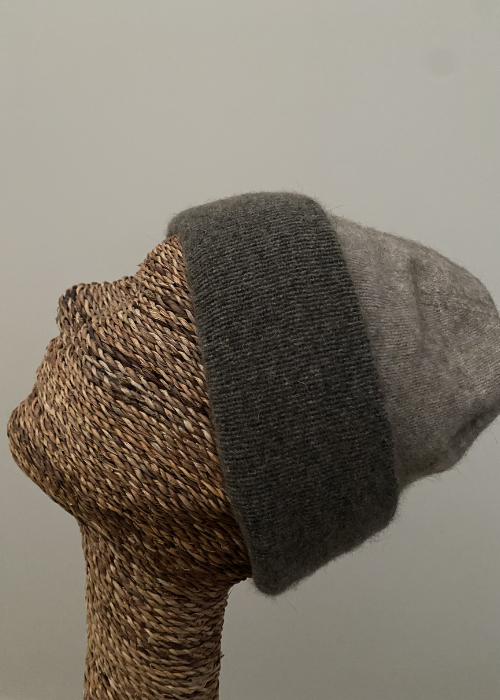 Beanie - Double Thickness - Two Tone - Mocha / Bark