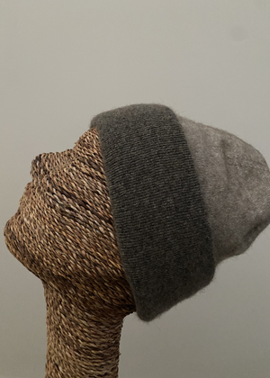 Beanie - Double Thickness - Two Tone - Mocha / Bark