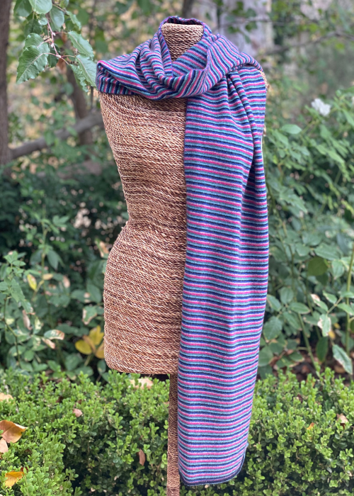 Scarf Possum Merino Multi Striped