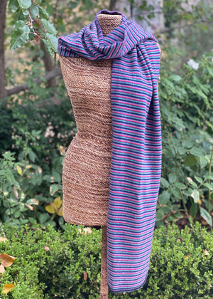 Scarf Possum Merino Multi Striped