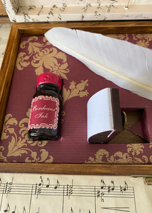 Calligraphy Set - White Quill