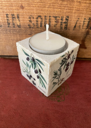 Tealight - Marble - Olive