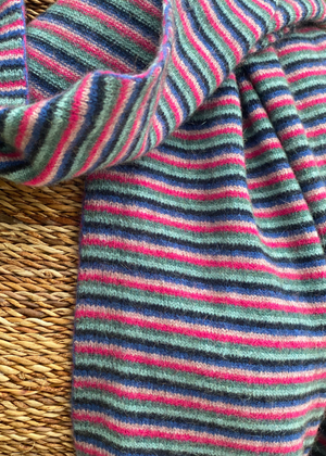 Scarf Possum Merino Multi Striped