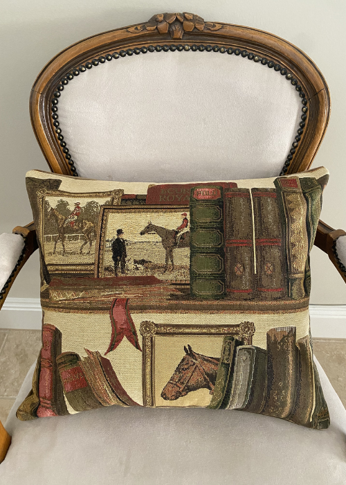 Cushion - Equestrian Library II