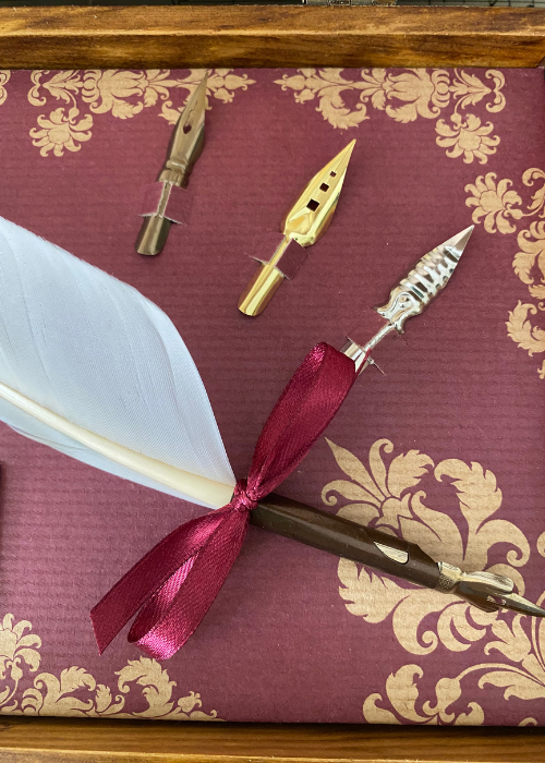 Calligraphy Set - White Quill