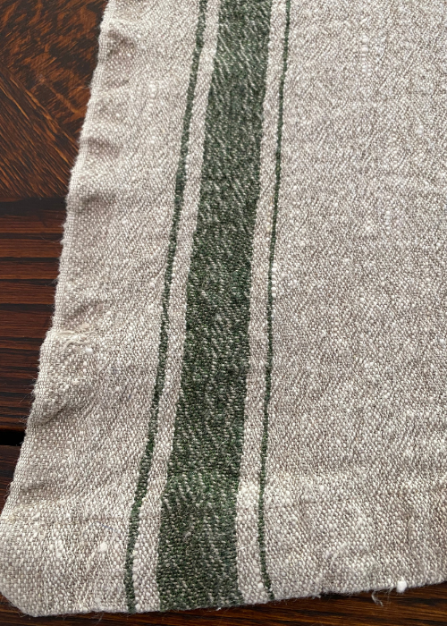Table Runner - Green Stripe Linen