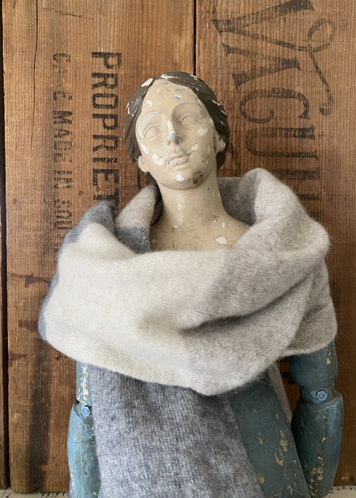 Scarf - Possum - Natural Stripe