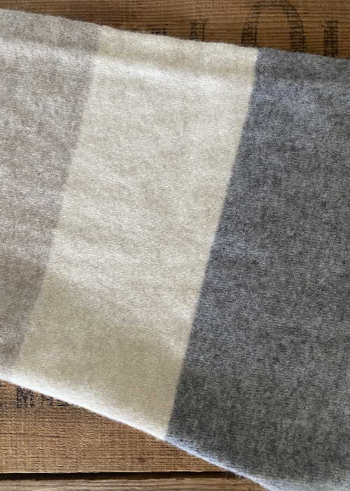 Scarf - Possum - Natural Stripe