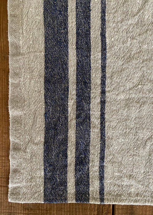 Tea Towel - 100% Linen Blue Stripe