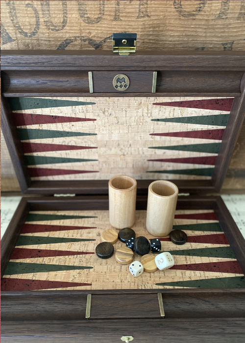 Backgammon - Cork And Wood - Natural