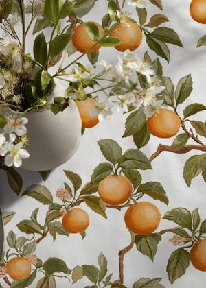Tablecloth - 100% Linen - Oranges