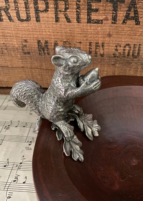 Bowl - Squirrel Wood And Pewter