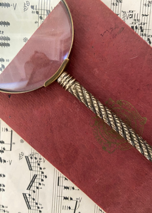 Magnifier - Brass - Rope Design Handle