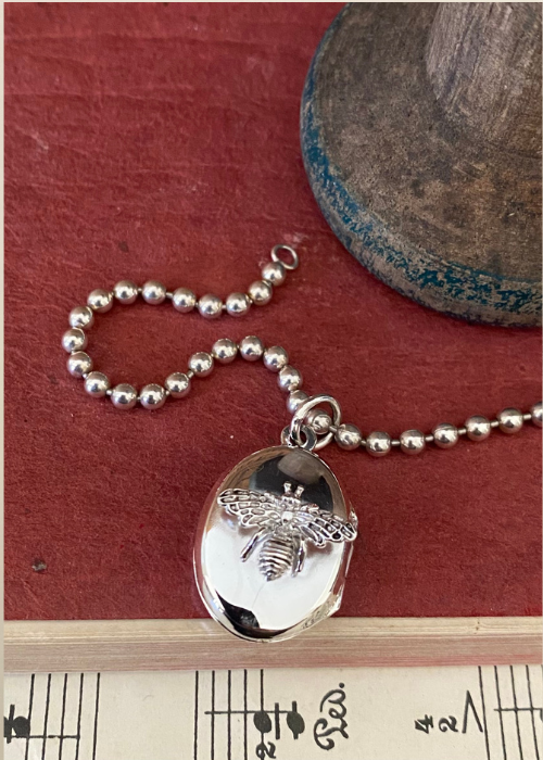 Locket - Sterling Silver With Bee