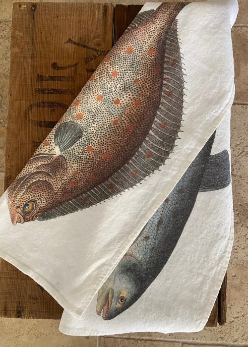 Tea Towel - Salmon And Turbot (set of 2)