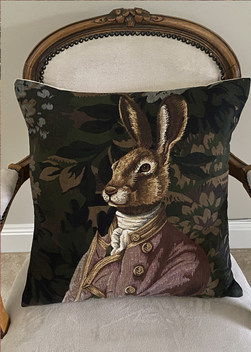 Cushion - Hare In Dress Coat
