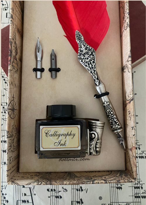 Calligraphy Set - Red Quill