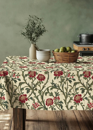 Tablecloth - Linen - Floral Design