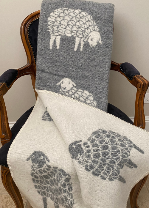 Throw - Sheep Soft Grey