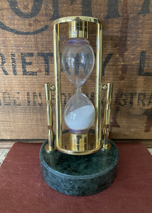 Sand timer - Brass And Marble