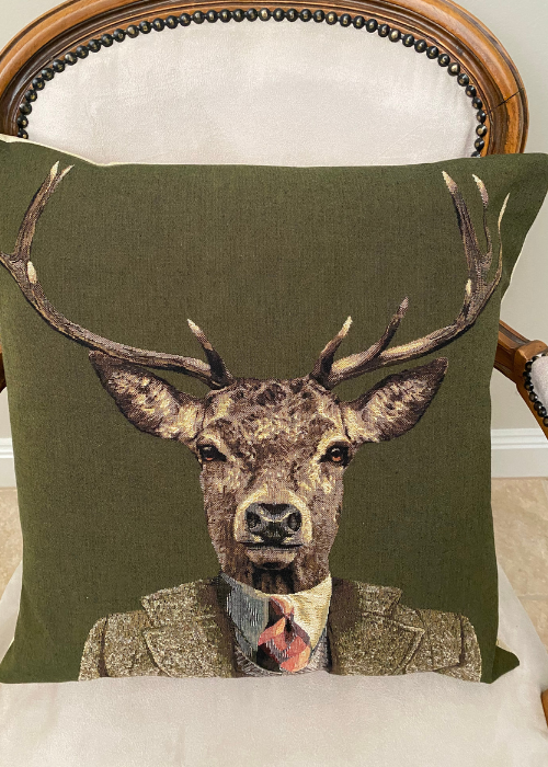 Cushion - Stag With Tie