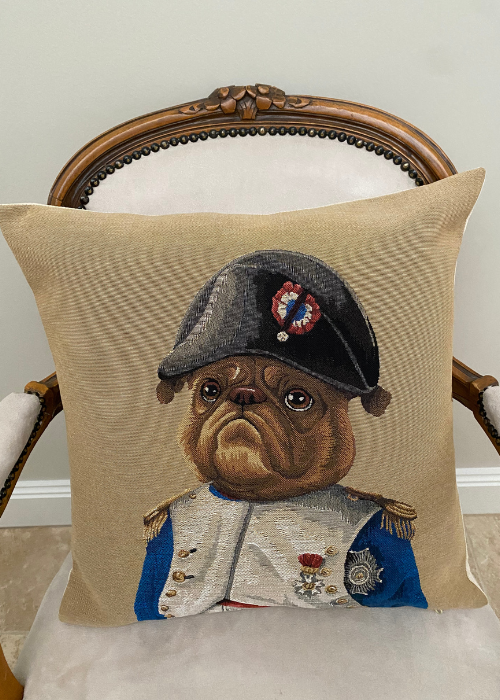 Cushion - Pug - Napoleon Uniform