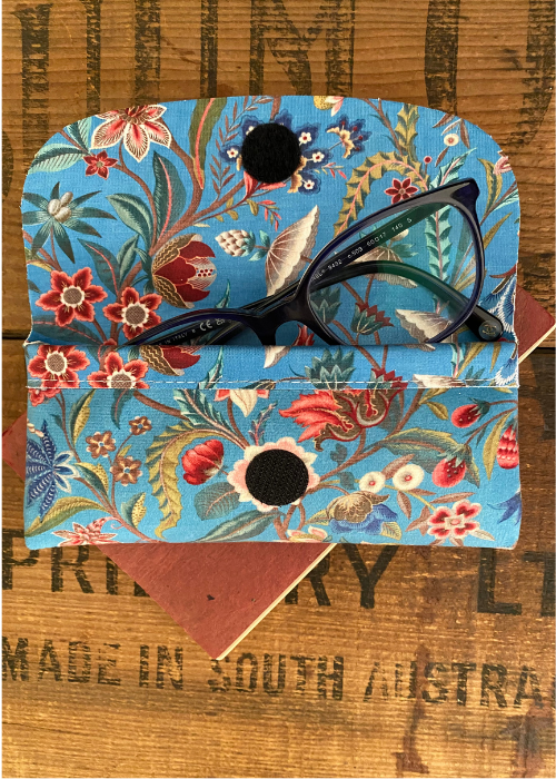 Glasses Case - Blue Flower