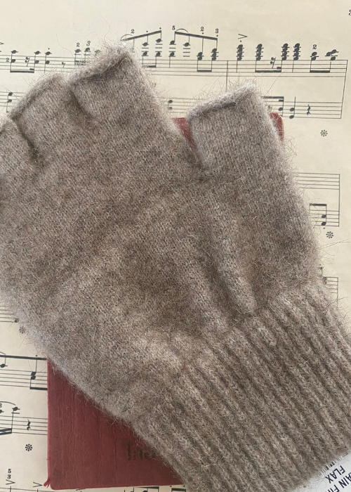 Fingerless Gloves - Flax Large