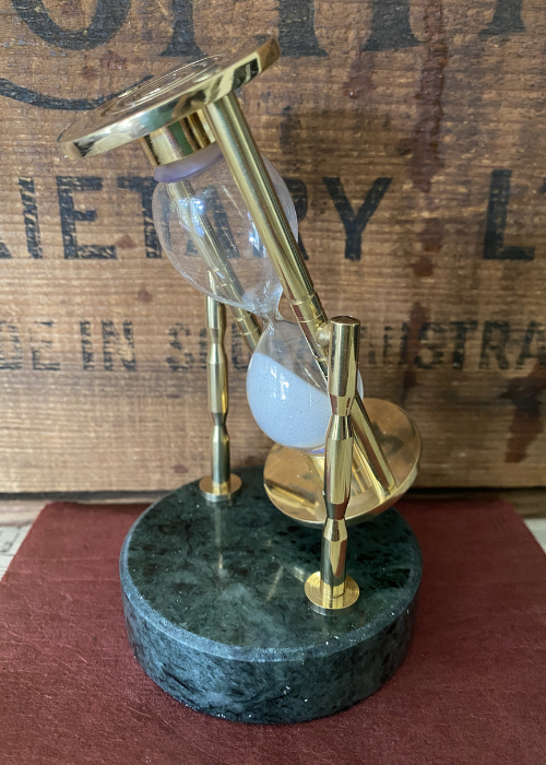 Sand timer - Brass And Marble