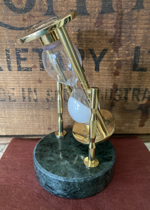 Sand timer - Brass And Marble