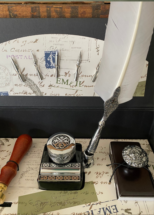 Calligraphy Set - White Quill