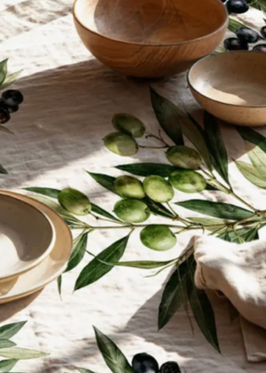 Tablecloth - 100% Linen - Olive