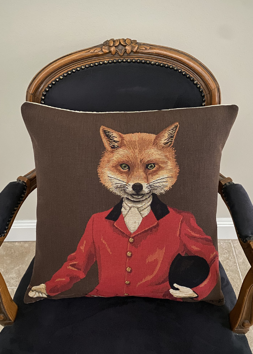 Cushion - Fox In Red Riding Jacket