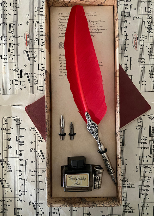 Calligraphy Set - Red Quill