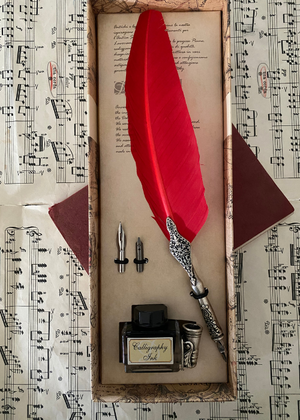 Calligraphy Set - Red Quill