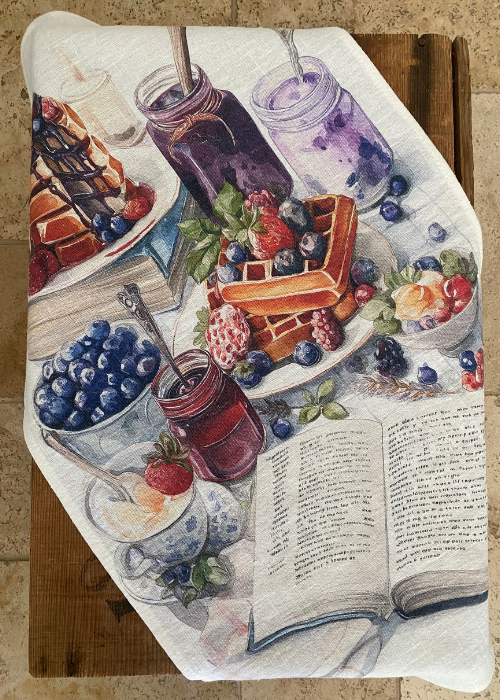 Tea Towel - Linen - Blueberries