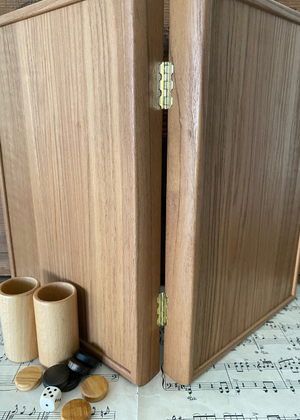Backgammon - Cork And Wood - Blue