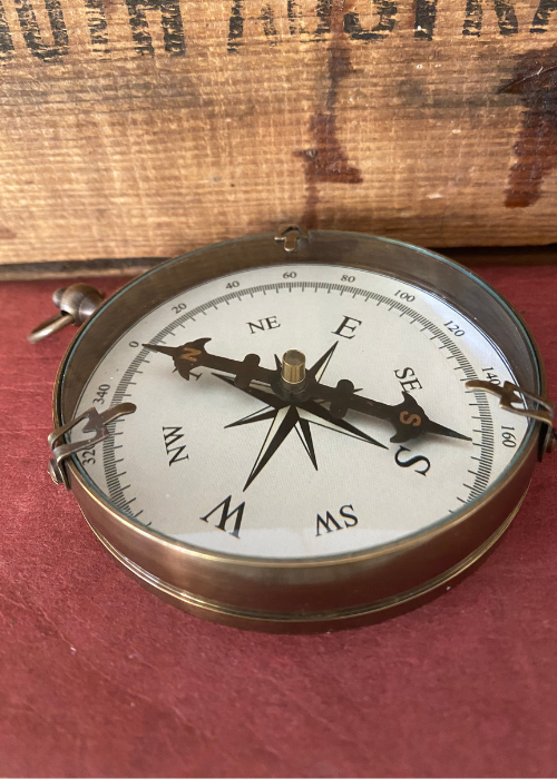 Compass - Antique Brass Finish