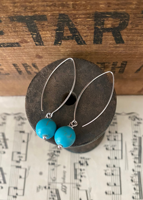 Earrings - Sterling Silver/Turquoise