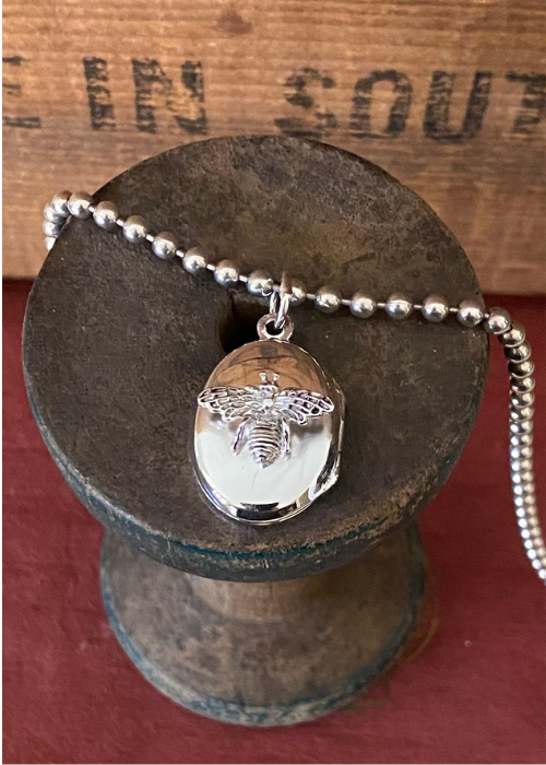 Locket - Sterling Silver With Bee