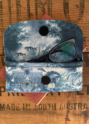 Glasses Case - Blue Horse Design